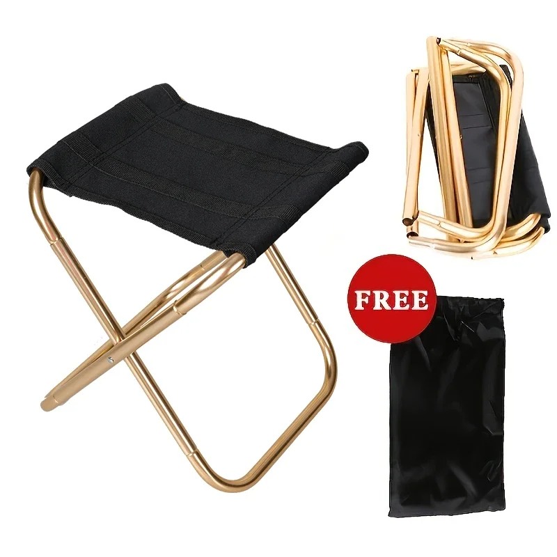 Outdoor Furniture Diy Plans - Outdoor Camping Chair Golden Aluminum Alloy