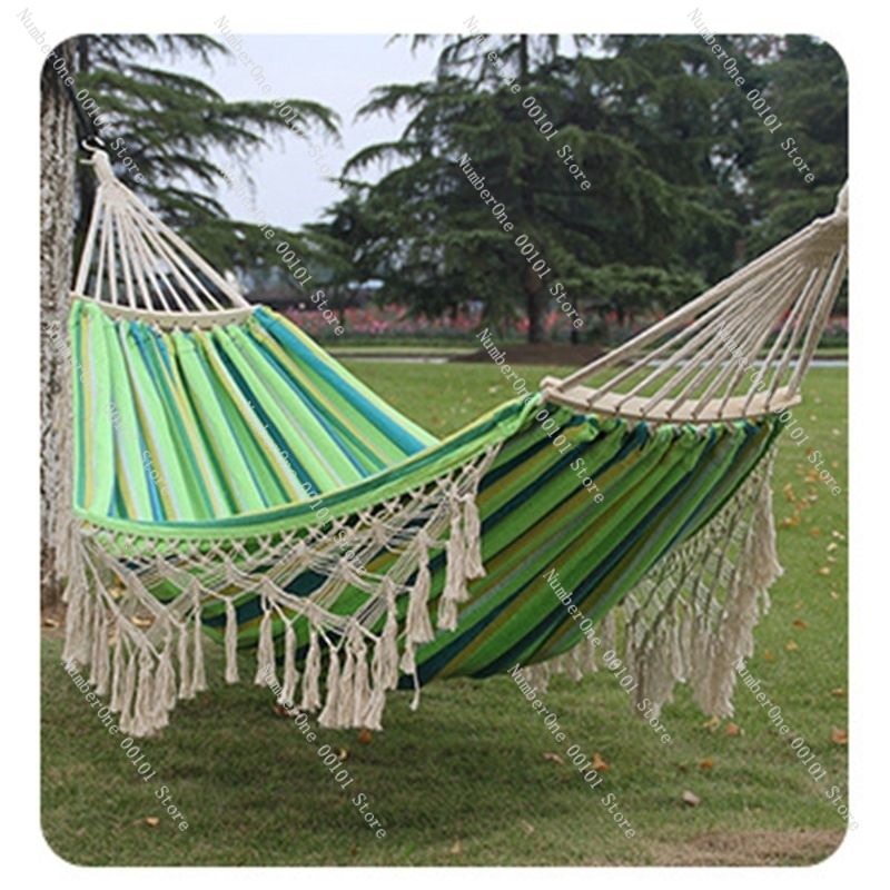 Canvas Double Hammock with Tas - Garden Swing Chair ulasan dan harga