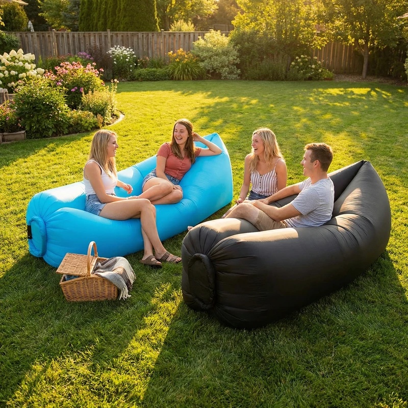 Portable Inflatable Air Sofa,  - Outdoor Furniture For Pool ulasan dan harga
