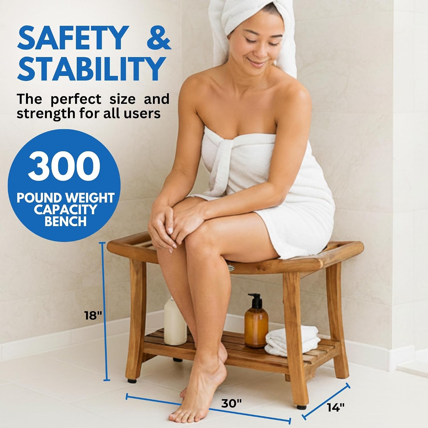 Teak Shower Bench Spa Bath Sho - Outdoor Furniture For Pool ulasan dan harga