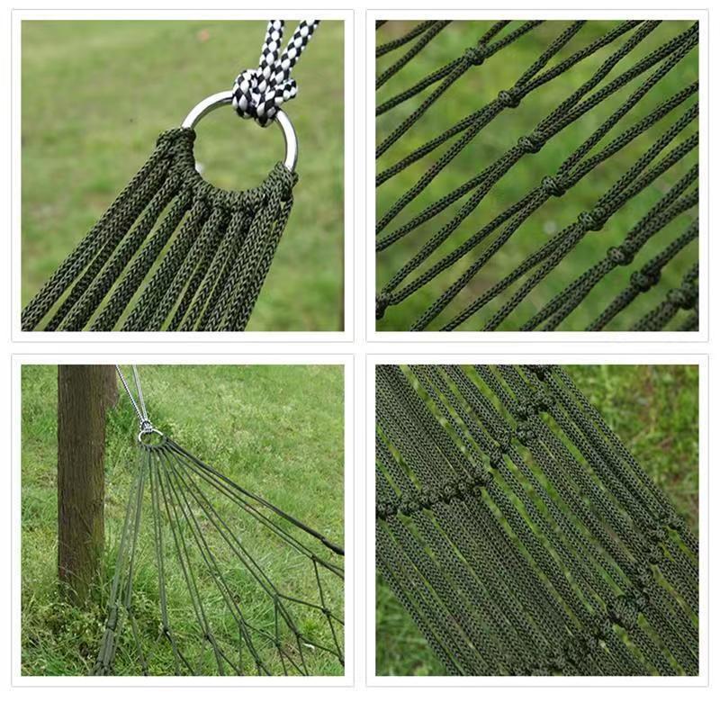 Thickened Nylon Rope Hammock f - Garden Swing Chair ulasan dan harga