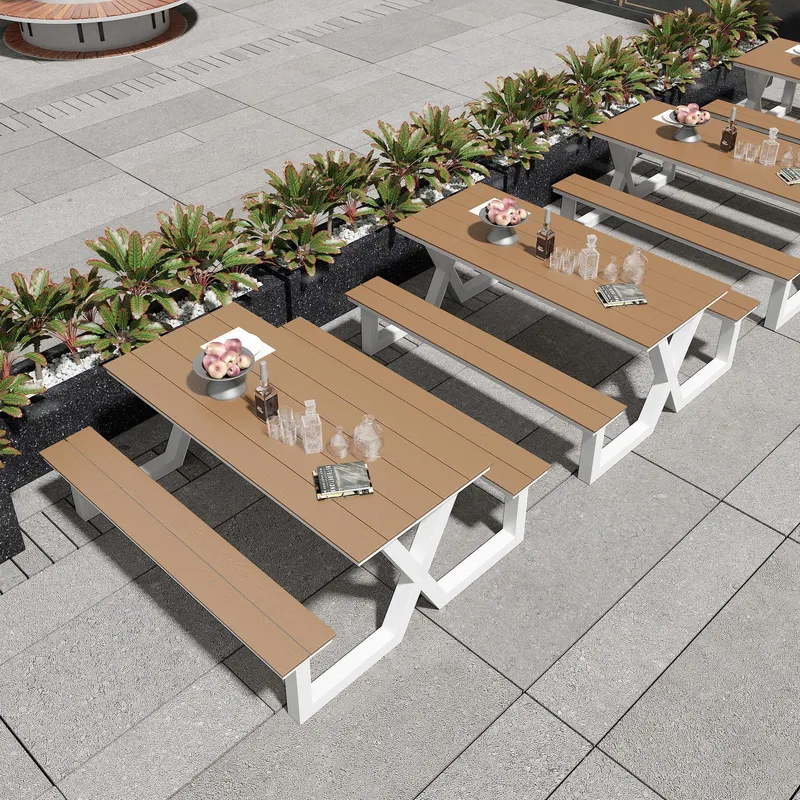 Outdoor One Piece Park Table a - Outdoor Furniture One Piece ulasan dan harga