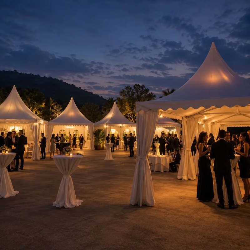 Customizable White Pagoda Tent - Outdoor Furniture Aluminum ulasan dan harga